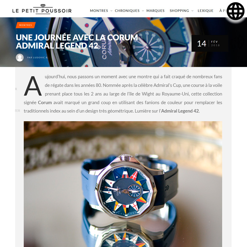 Watch : Admiral, 42 ( Journee Corum Admiral Legend 42 )