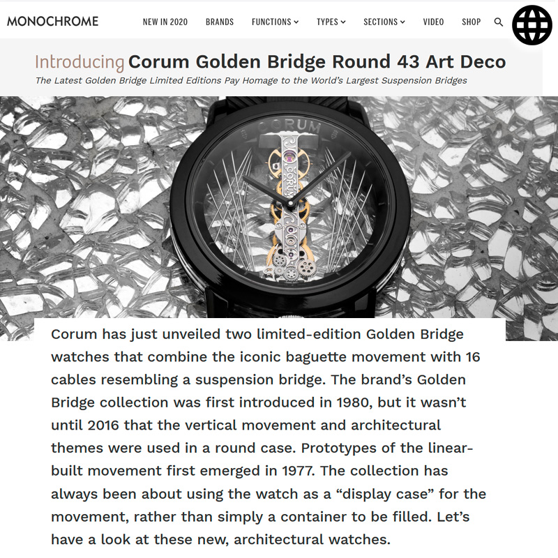 Watch : Golden Bridge, 43 ( Corum Gold… )