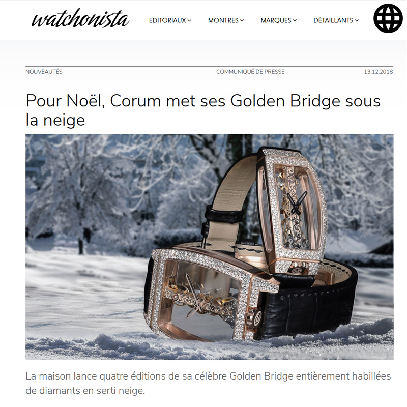 Watch : Golden Bridge, Miss ( Pour Noel Corum Met Ses Golden Bridge Sous La Neige )